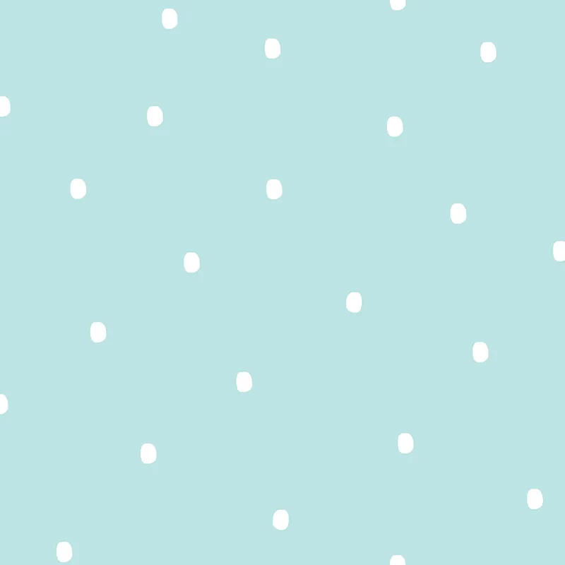 Neu Türkisfarbene Papiertapete mit Punkten / Flecken 460-1, Pippo, ICH Wallcoverings