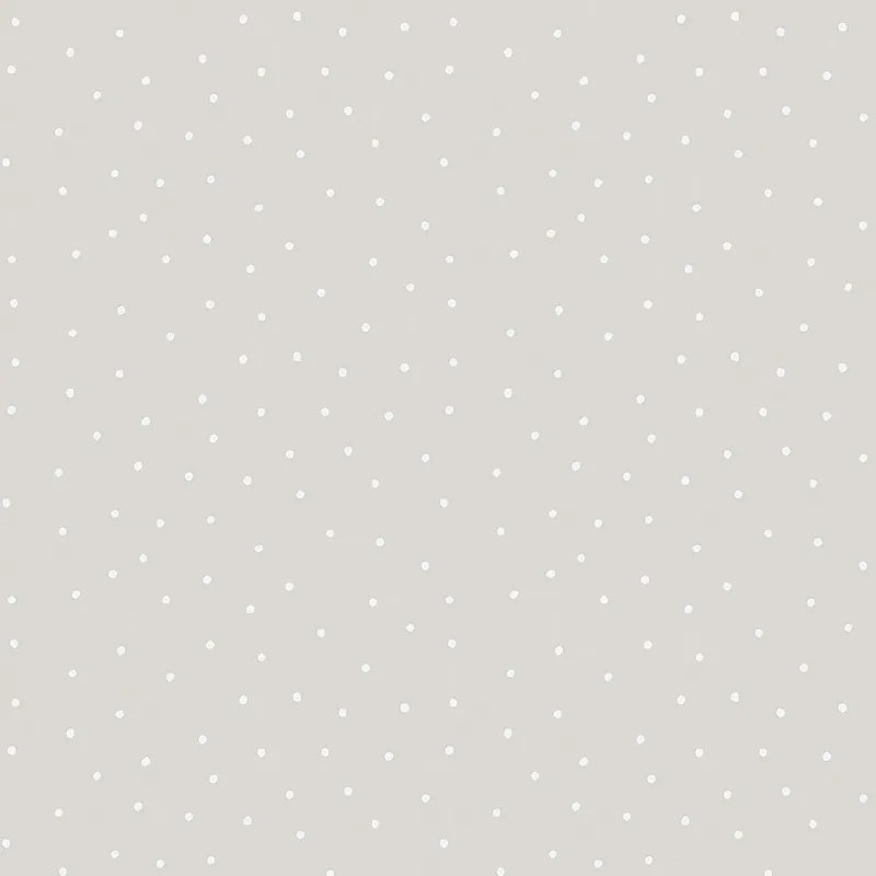 Solange Der Vorrat Reicht Papiertapete grau, weiße Punkten 459-3, Pippo, ICH Wallcoverings